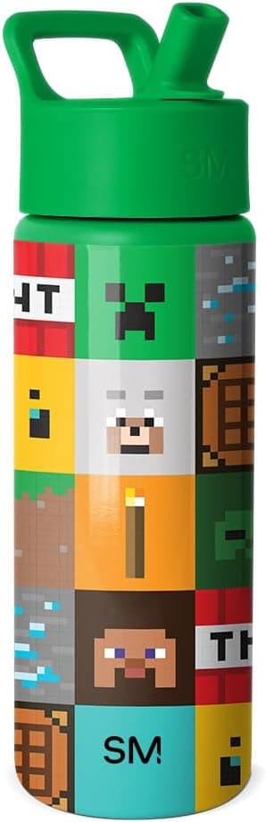 Simple Modern Minecraft Water Bottle, 18 oz